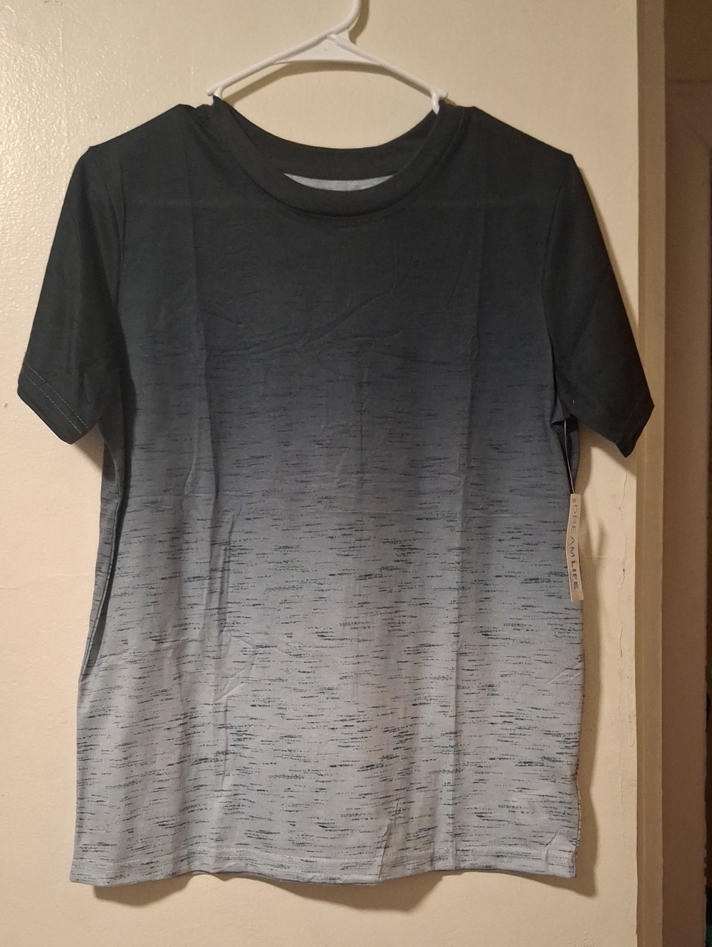 Kids Short Sleeve Ombre Tee - Gray/Black